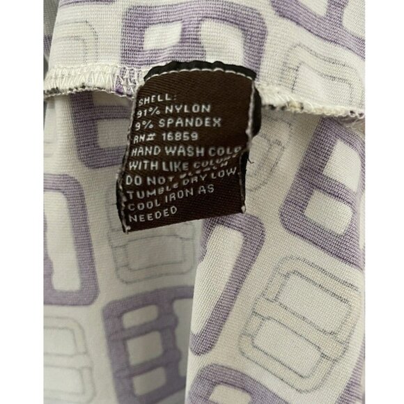 J McLaughlin Faux Wrap Equestrian Buckle Stretch Nylon Dress Women's size S - Picture 6 of 6